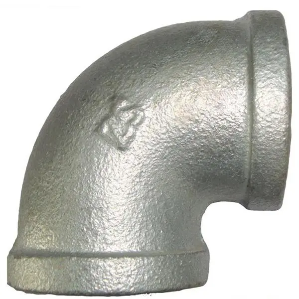 Galvanized malleable iron elbow 90 with npt thread