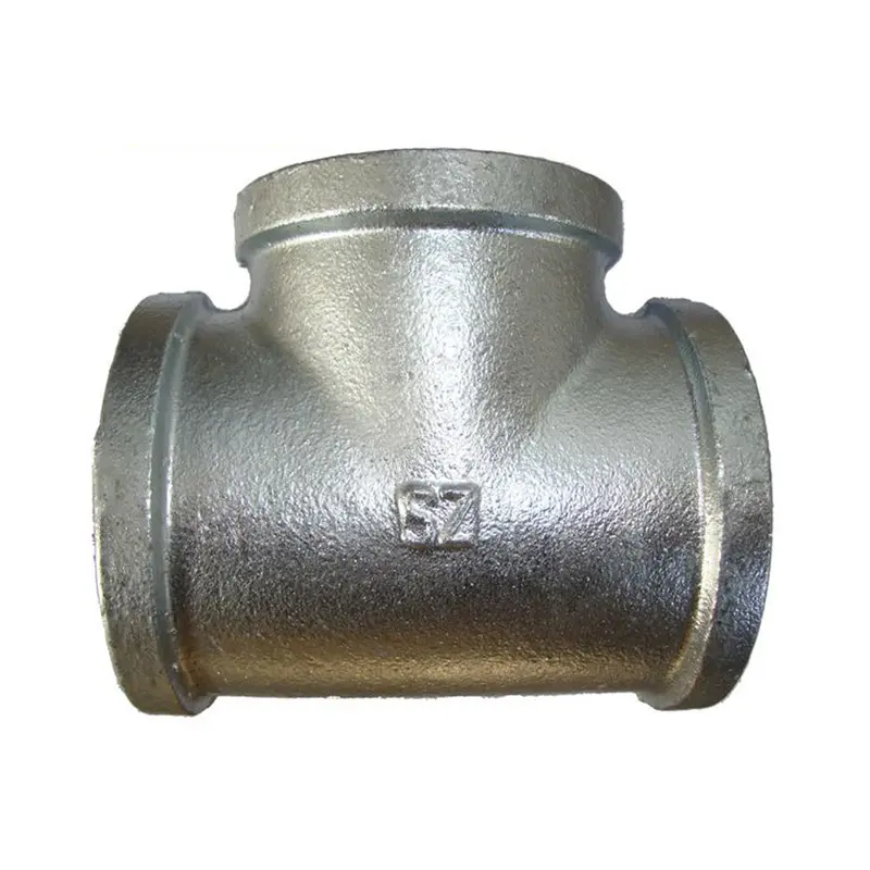 Galvanized malleable iron pipe fitting tee 130